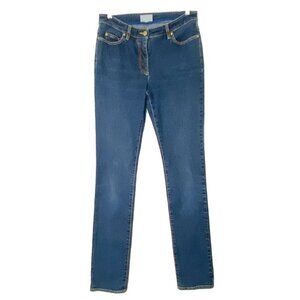 PURE Collection Women's size 4L Tapered Stretch Denim Blue Jeans Long 30 x 32